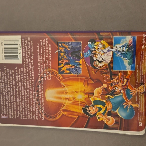 Disney Aladdin and the King of Thieves VHS - Damage To Cover - Picture 3 of 5
